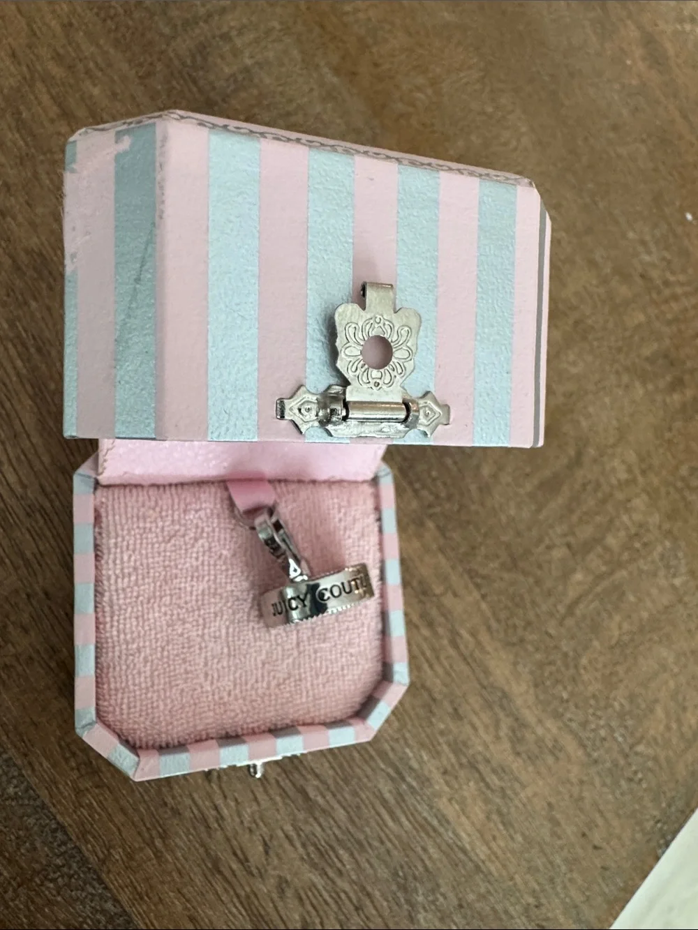 Juicy Couture Silver and Turquoise Horseshoe Charm